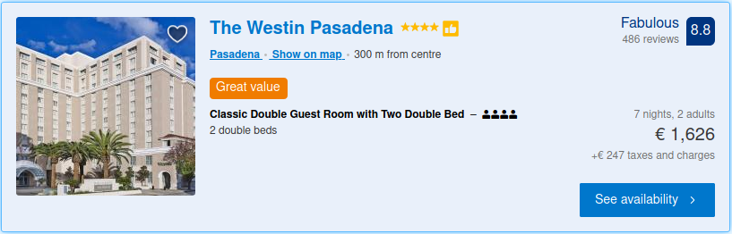 booking hotel Los Angeles