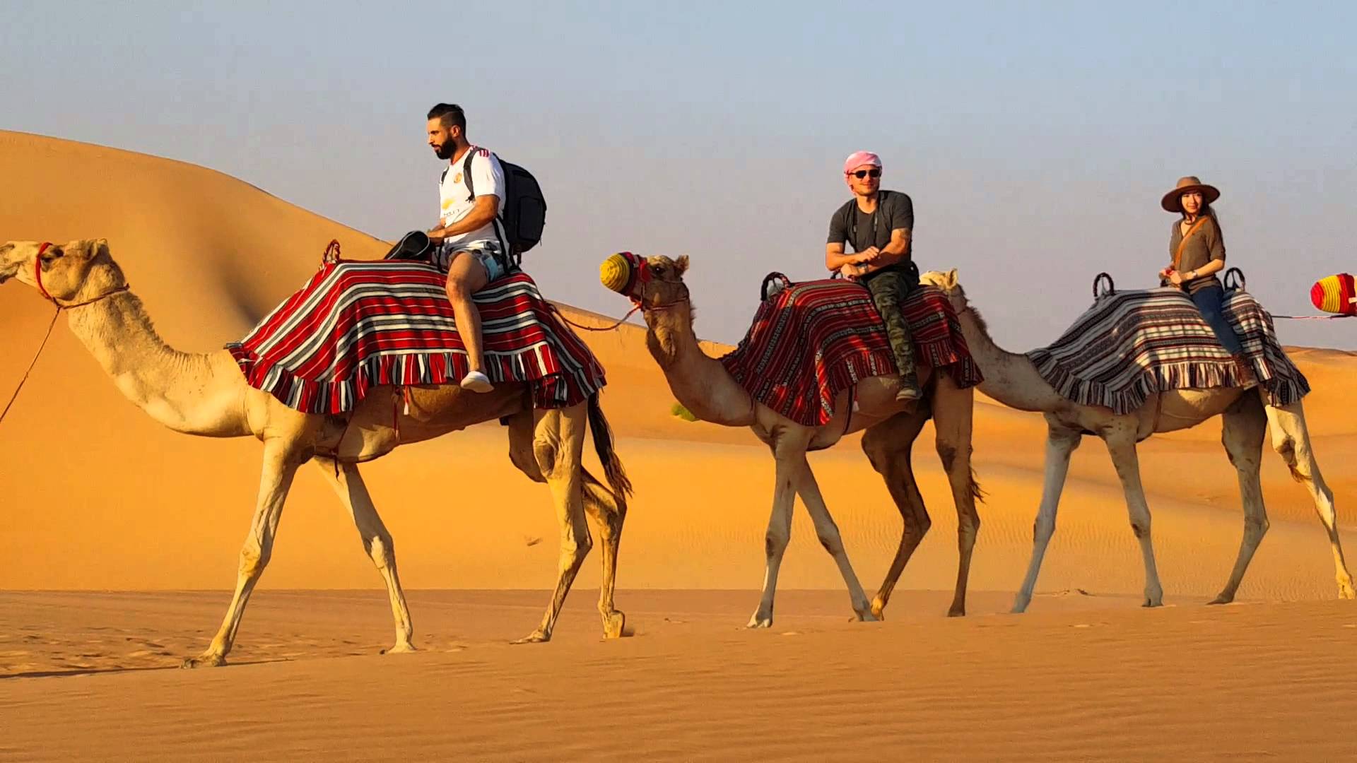 romantic camel ride